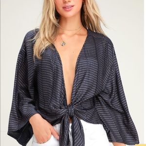 Lulus Tie Front Top